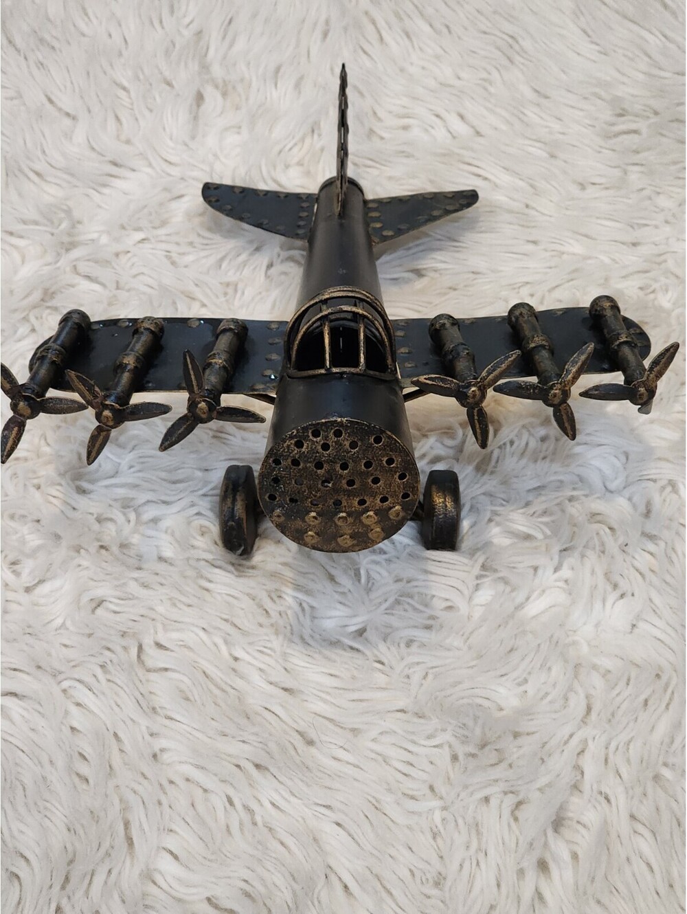 vintage metal airplane